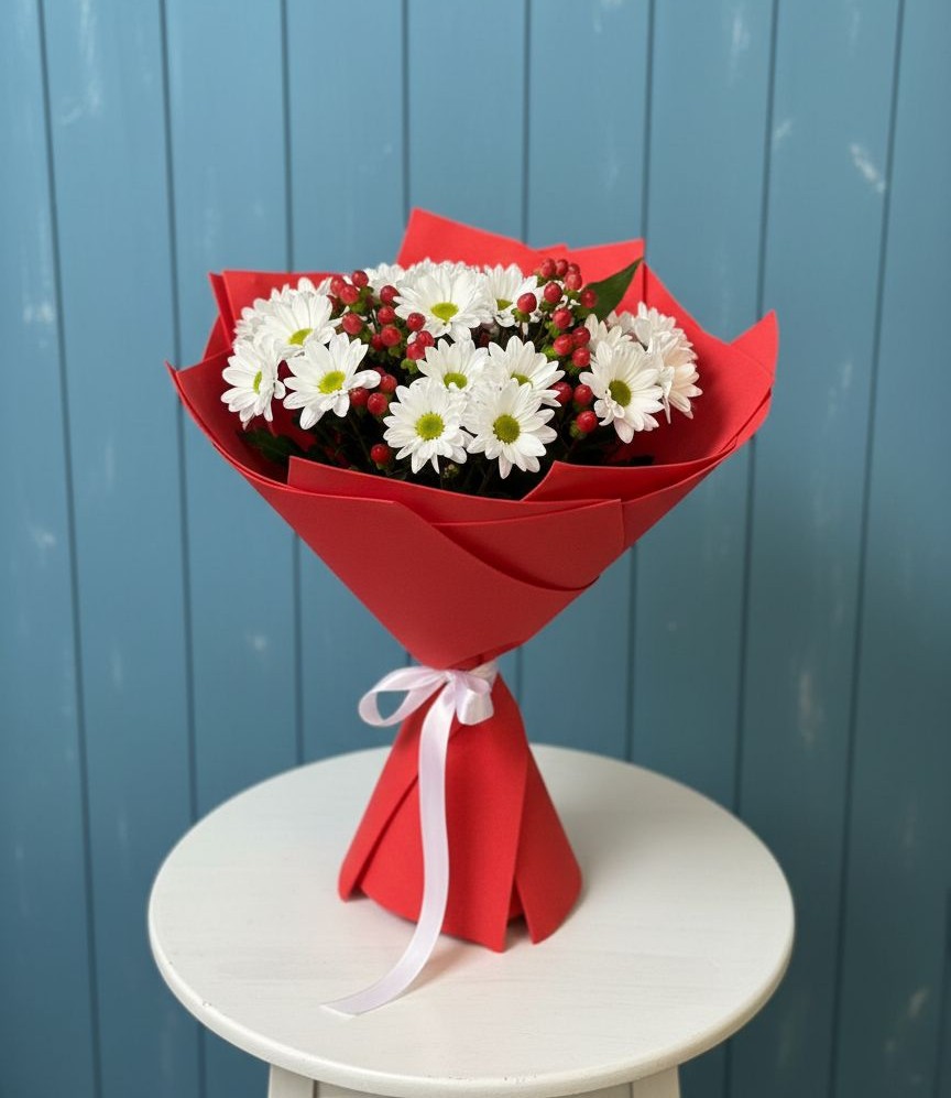 Букет цветов из: Хризантемы в Абадзехской