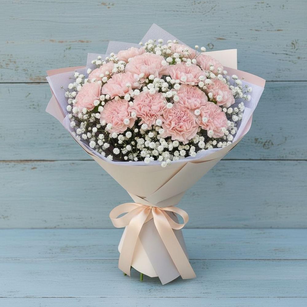 Букет цветов из: Гвоздики в Абадзехской