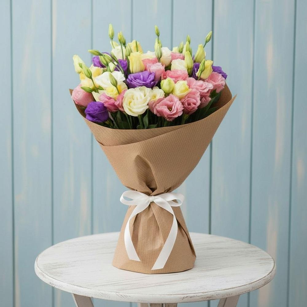 Букет цветов из: Лизиантусы в Абадзехской