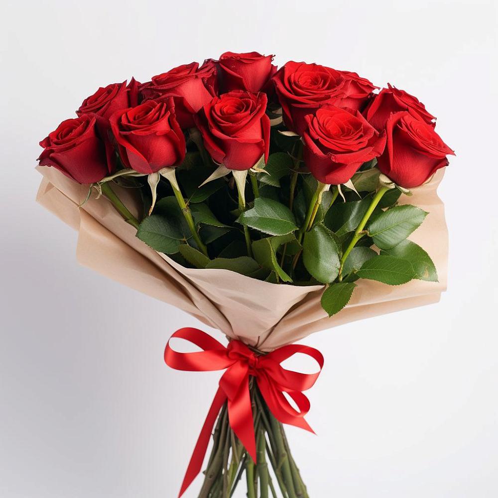 Букет 11 Красных роз Эдлесс Лав в Абадзехской