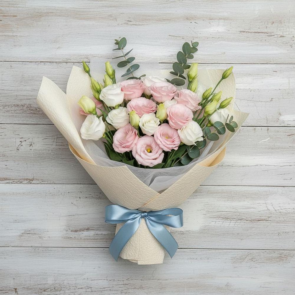 Букет цветов из: Лизиантусы в Абадзехской